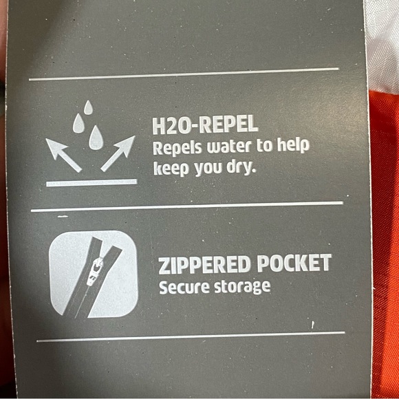 Russell Men’s Windbreaker Jacket XL Water Repel Secure Pocket Red White Blue NWT - Picture 11 of 14